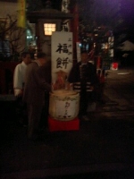 大晦日は氏神様の三崎神社の福餅つき